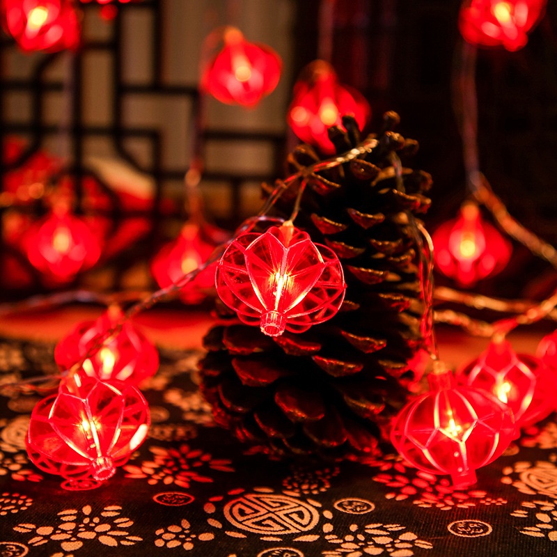 Dây Đèn Lồng Trang Trí Năm Mới 1.6 / 2m