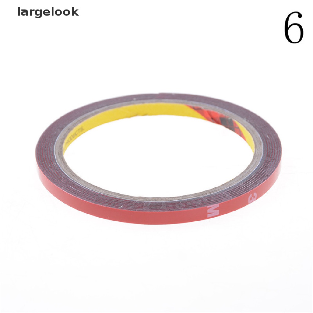 1 Miếng Dán Hai Mặt Bằng Xốp Acrylic Độ Dính Cao Màu Đỏ Cho Xe Hơi / Xe Tải ♨Nóng Bỏng