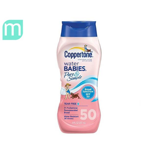 Kem Chống Nắng Coppertone Water Babies Pure Simple Sunscreen Lotion SPF 50