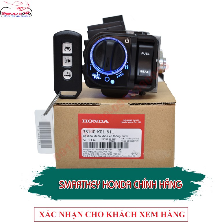 💥💥💥BỘ Ổ KHÓA SMARTKEY CHÍNH HÃNG HONDA 💥💥💥( TẶNG KÈM BỌC SILICON KHI MUA SP )