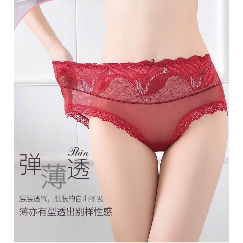 quần lót nữ/ COMBO10 quần lót ren đẹp 518,chất ren lưới xuyên thấu,mỏng,nhẹ.