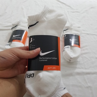 Pack 3 đôi tất thể thao Nike Cổ Thấp Drifit 2 màu trắng đen
