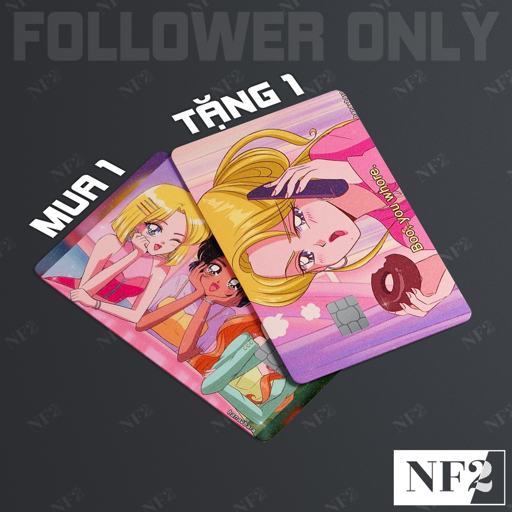 HANAVBARA - Decal Sticker Thẻ ATM  Miếng Dán Trang Trí NF2 Cards