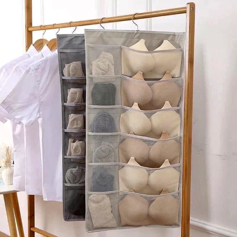 Túi Treo Đồ Lót -Tất 2 Mặt Nhiều  Ngăn Tiện Ích 30 Ngăn ,oasis-mart