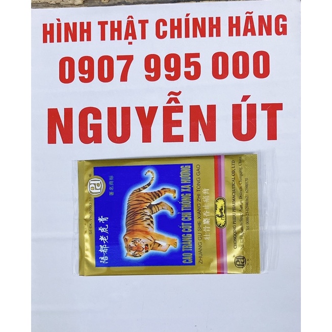 cao dán con cọp 7 chữ gói 4 miếng