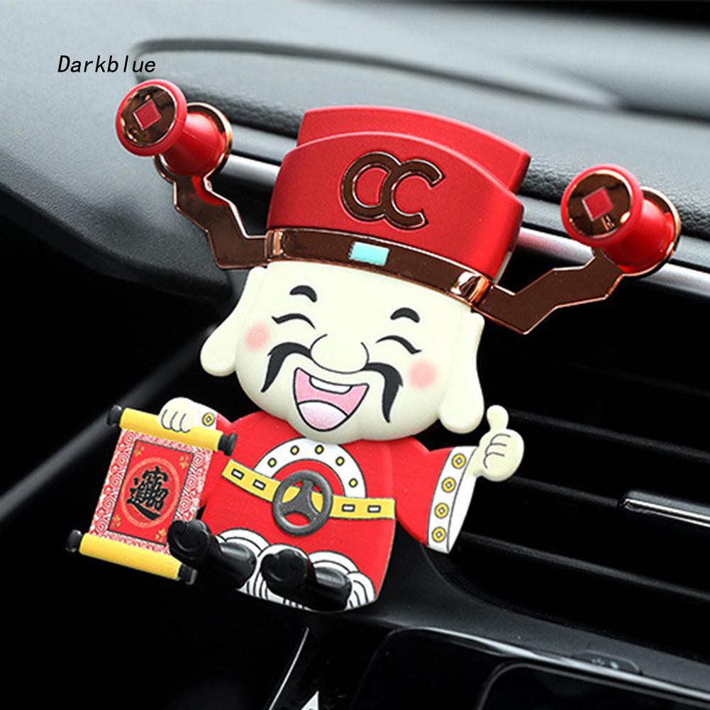 Giá đỡ điện thoại gắn lỗ thông khí xe hơi tiện lợi kiểu dáng ông thần tài dễ thương | BigBuy360 - bigbuy360.vn