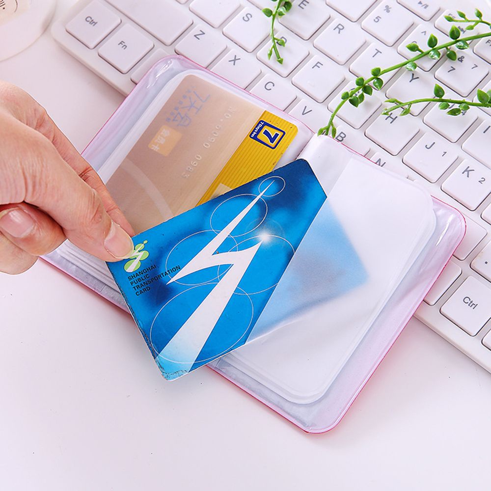Daphne Ví Đựng Thẻ ID 12 Ngăn Bằng PVC Đính Nơ Xinh Xắn