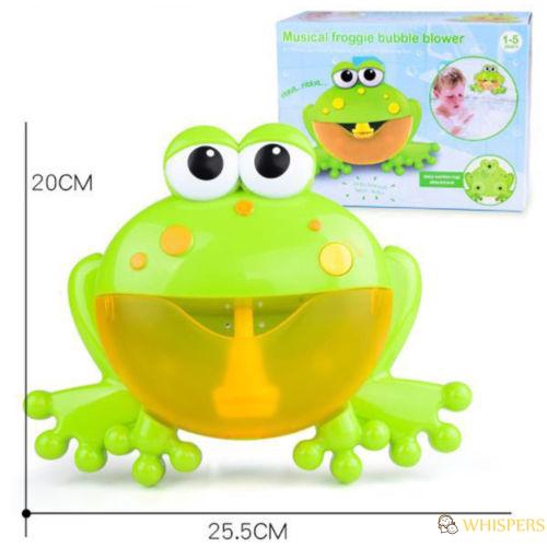 Máy tạo bọt tự động có 12 bài nhạc hình chú ếch xinh xắn cho bé