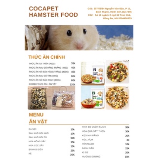 Thức ăn yummy cho hamster 500g