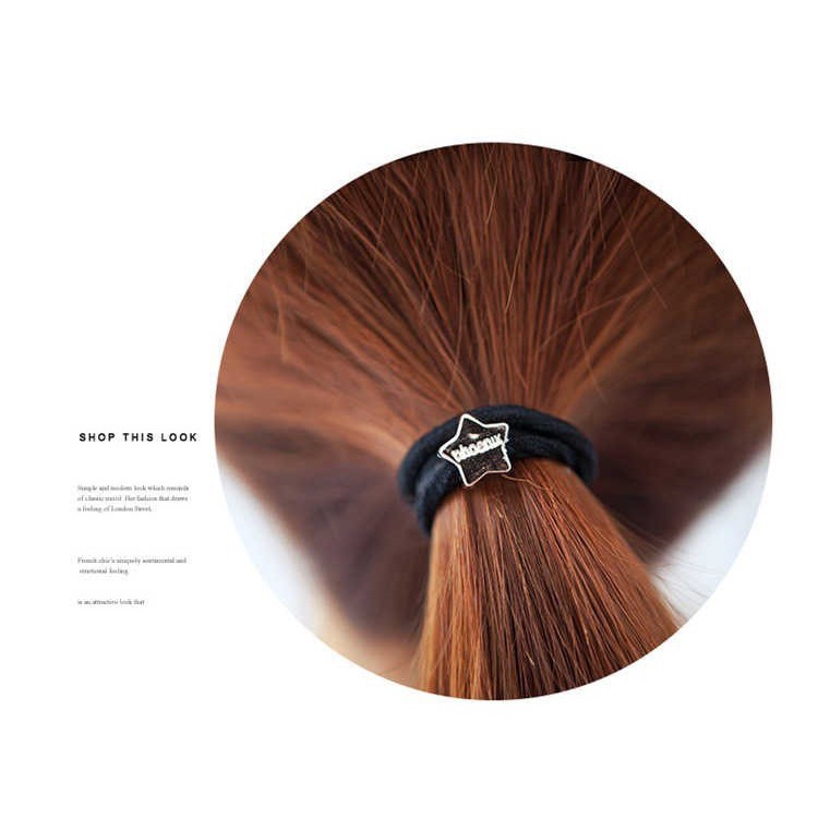 Cột Tóc Đính Hạt Charm Co Dãn Đàn Hồi SC20