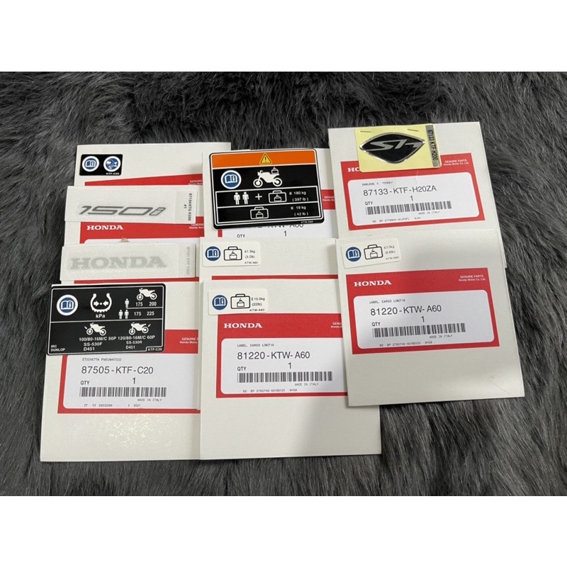 Bộ tem thông số cho sh ý