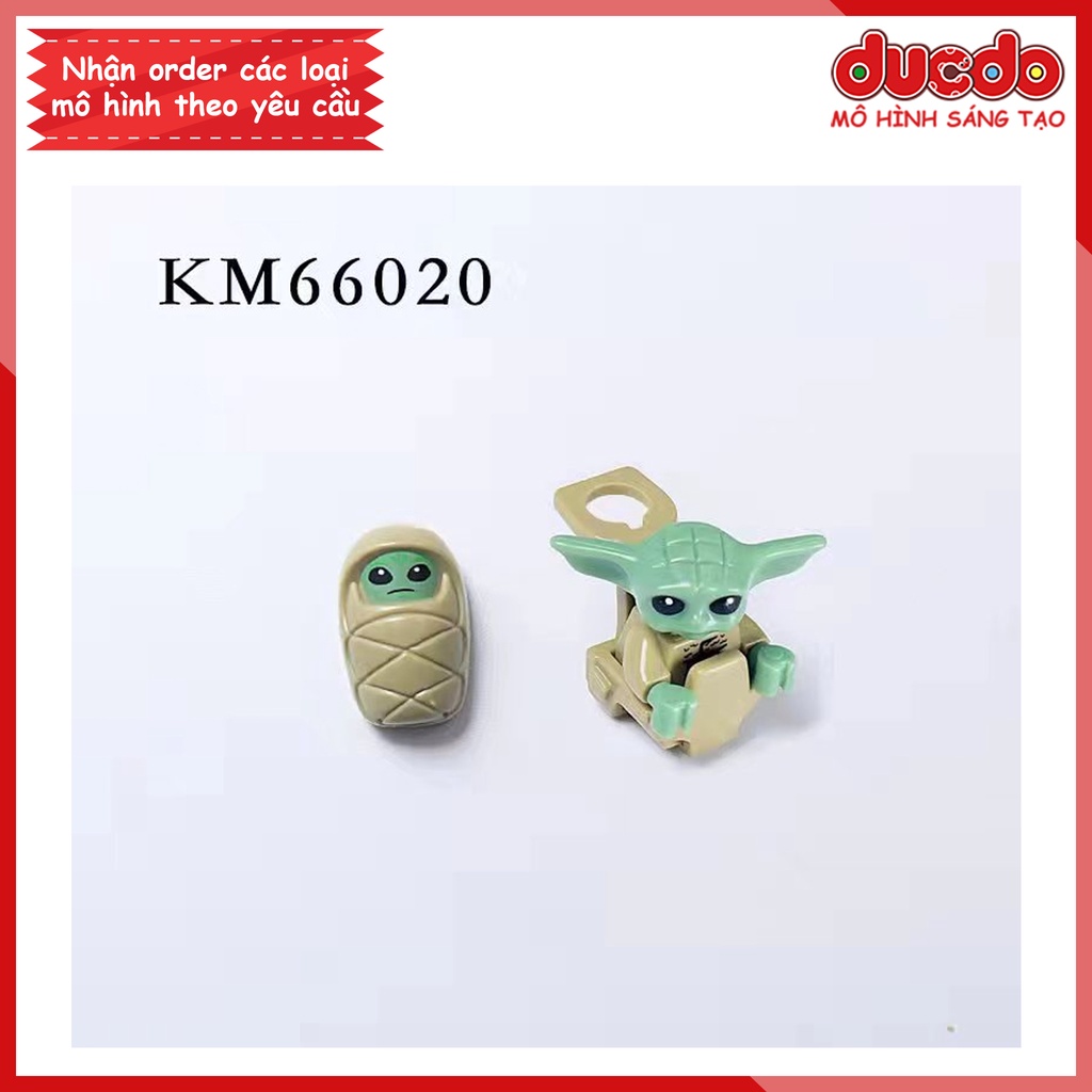 Minifigures nhân vật Chiến tranh giữa các vì sao Baby Yoda - Đồ chơi Lắp ghép Xếp hình Mini Mô hình Koruit KT 66020