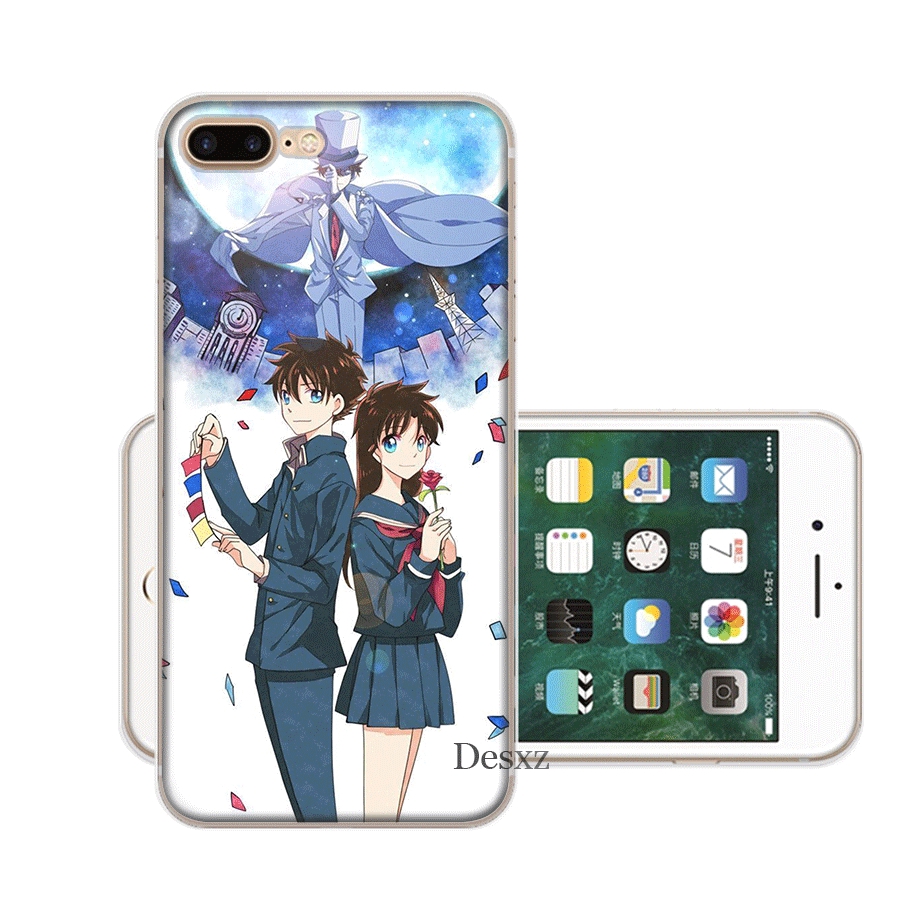 Silicone Ốp Điện Thoại Silicon Hình Thám Tử conan Cho iphone 6s 6 7 8 plus 5 5s se