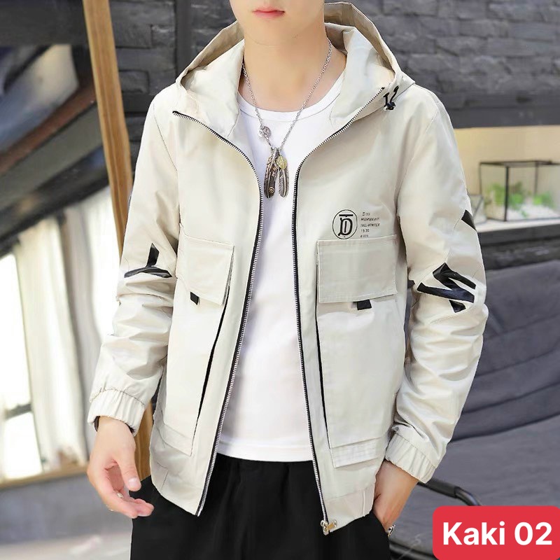 Áo khoác kaki nam nữ màu be kem chất liệu kaki 2 lớp cao cấp, áo khoác nam bomber ADO29 Nhiều mẫu mới