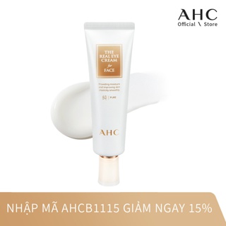 Kem Dưỡng Ẩm 2IN1 Cho Mắt Và Mặt AHC The Pure Real Eye Cream For Face (60ml/Tuýp)