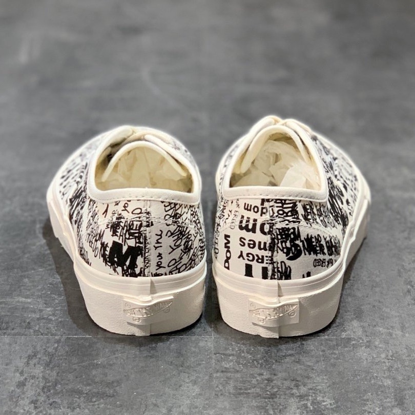 Giày Thể Thao Vans Van-S Vault X Comme Des Garcons Aut LX CDG Họa Tiết Graffiti Cá Tính