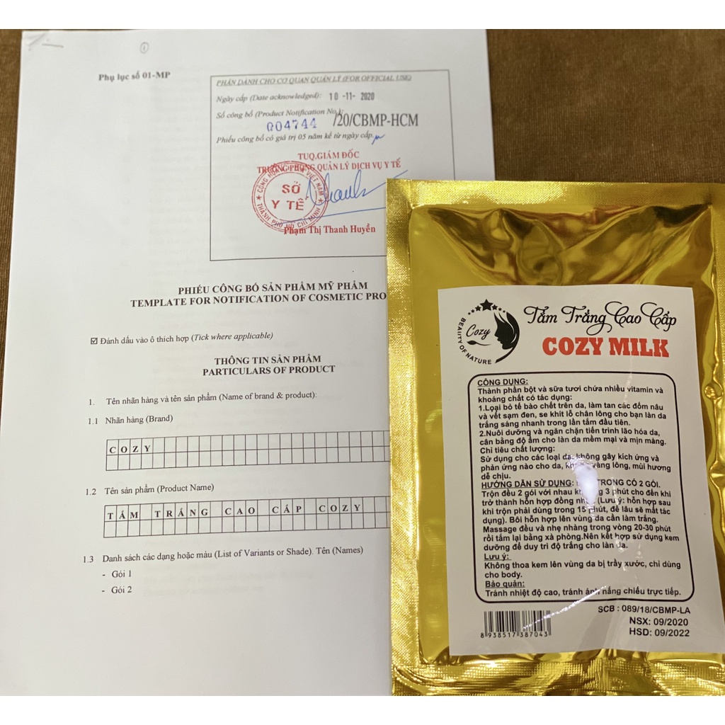 Tắm trắng Cozy Milk