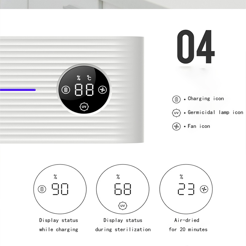 Máy khử khuẩn bàn chải Xiaomi chính hãng, diệt 99% vi khuẩn bằng tia UV, lỗi 1 đổi 1