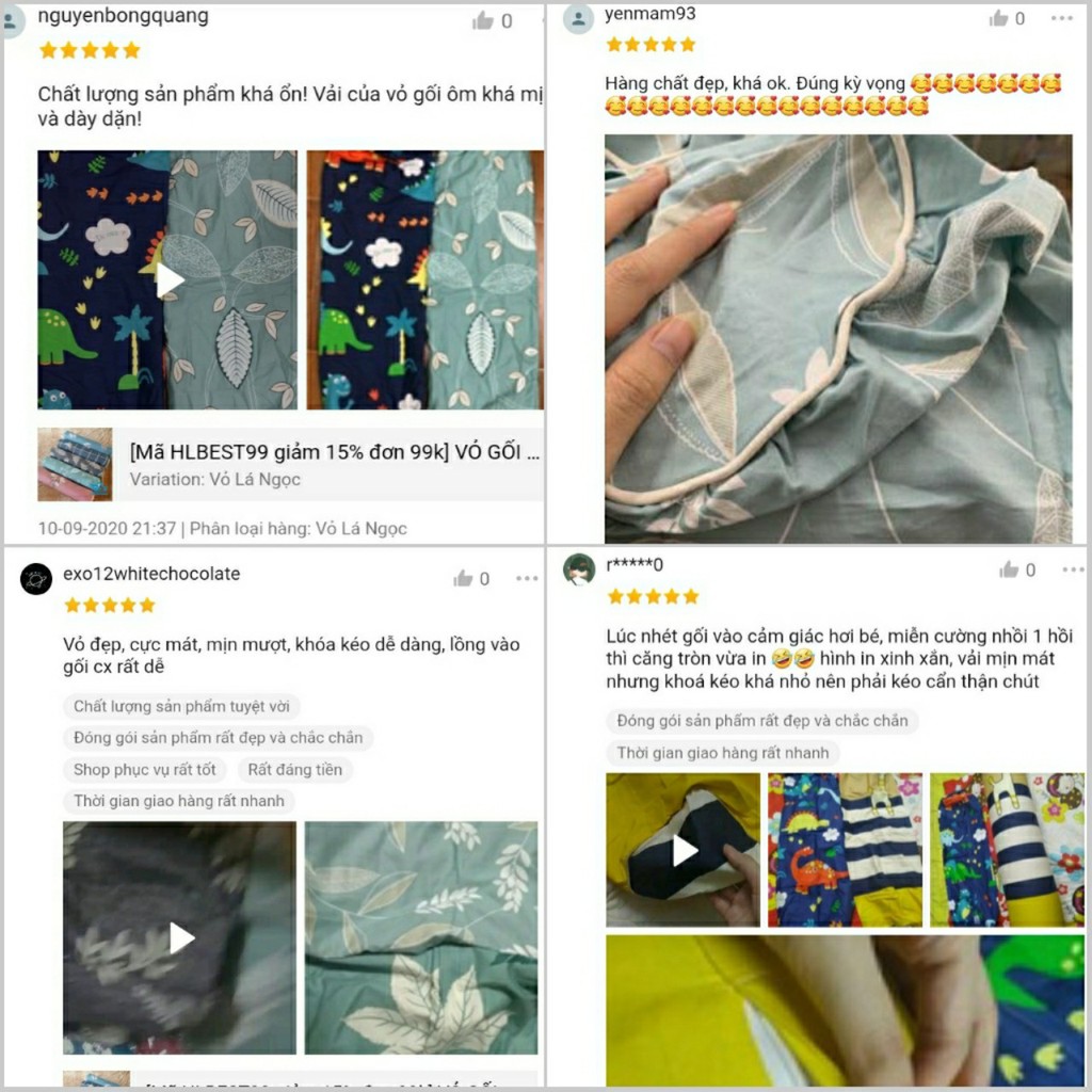 Vỏ gối ôm 100% Cotton cao cấp có khóa kéo 30x95 cm | BigBuy360 - bigbuy360.vn