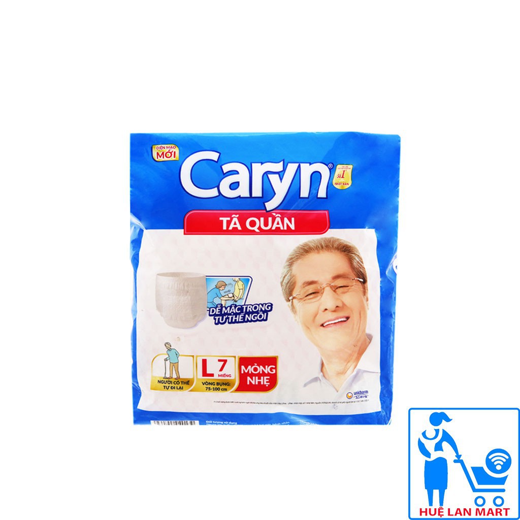 [CHÍNH HÃNG] Bỉm Người Già - Tã Quần Caryn Size M8 (Vòng hông 60-85cm)