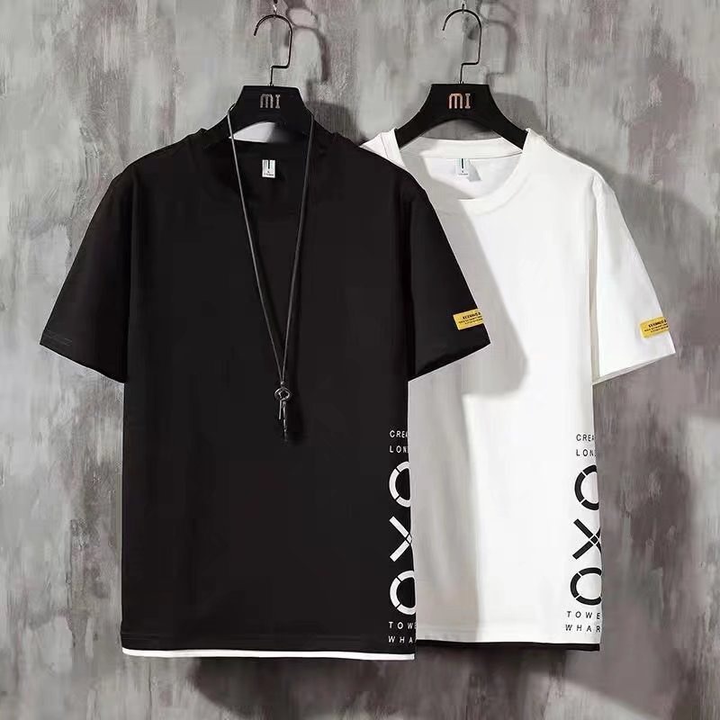Áo Thun Tay Ngắn Dáng Rộng Thời Trang Mùa Hè Cho Nam Size M-XXXL
