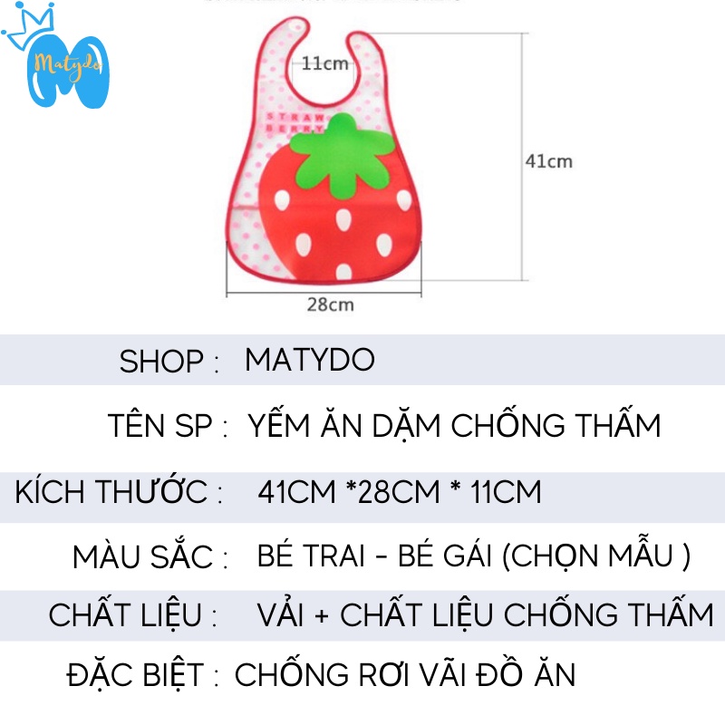 Yếm ăn dặm cho bé chống thấm giúp bé tập ăn blw kiểu nhật có máng