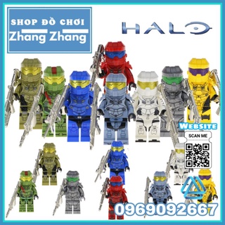 Đồ chơi Xếp hình chiến binh Halo Guardians vũ khí mạ crom kèm áo giáp sáng bóng Minifigures Kopf KF6043