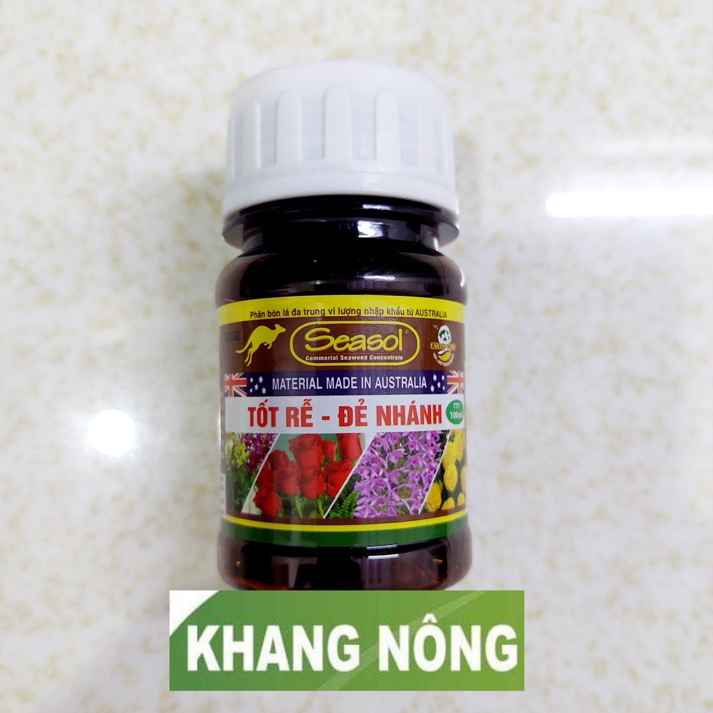 SEASOL Phân Tảo Biển Siêu Ra Rễ chai 100ml