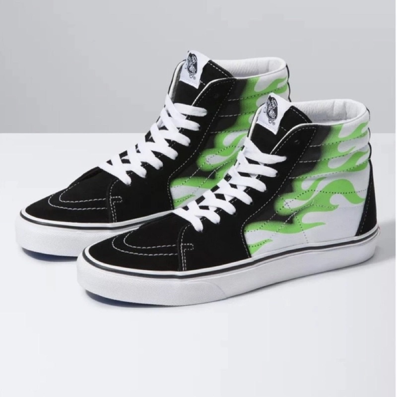 Giày Vans SK8 GREEN FLAME CHÍNH HÃNG