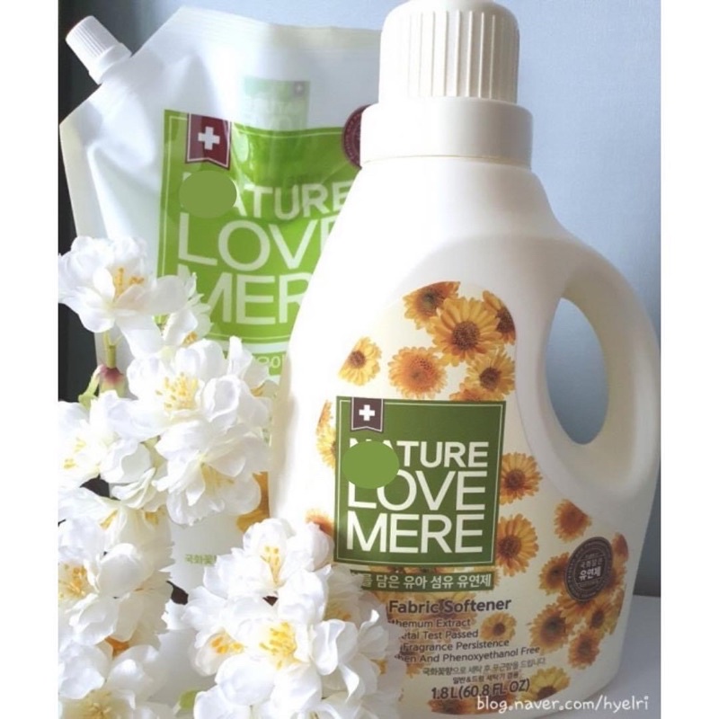 NƯỚC GIẶT/XẢ QUẦN ÁO TRẺ EM NATURE LOVE MERE HOA CÚC 1800ml/1300ml