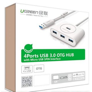 Bộ chia 4 cổng USB 3.0 tích hợp OTG Ugreen 20284