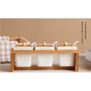 SET 3 HŨ GIA VỊ VUÔNG
