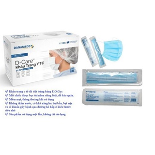 [Hỏa Tốc Q10] Khẩu Trang Y Tế DANAMECO - 3 lớp (tiệt trùng từng cái)