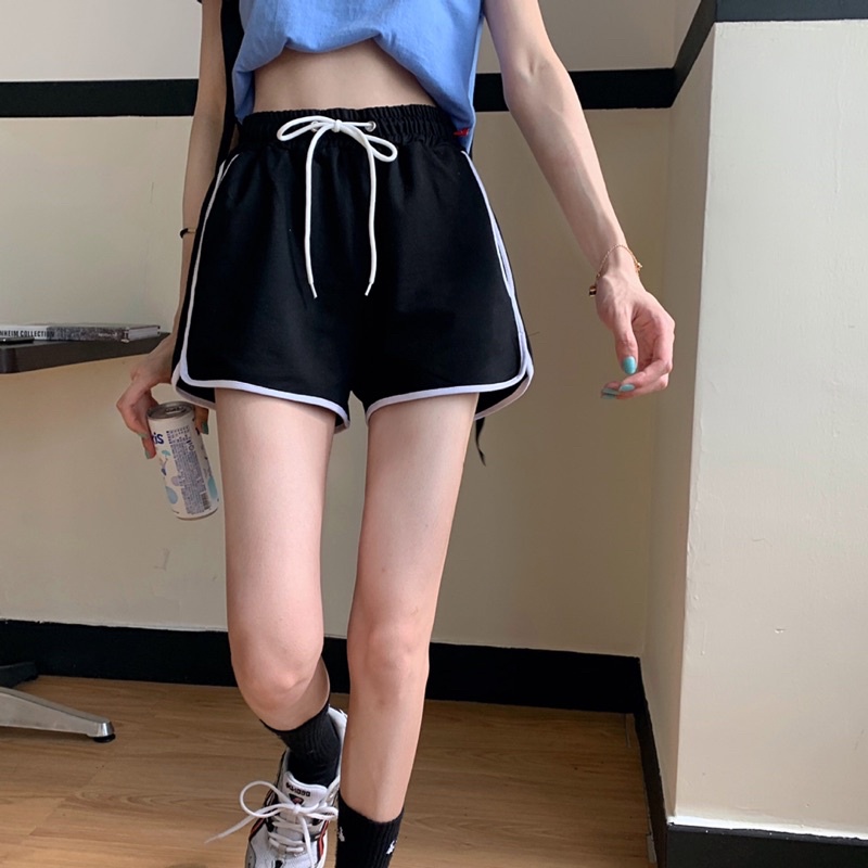 Quần short đùi viền nữ style ulzzang 3 màu đi chơi, mặc nhà chất mềm