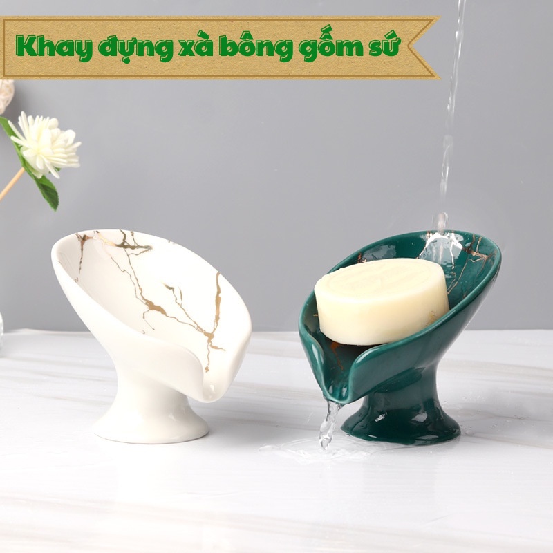 Khay Đựng Xà Bông Trong Nhà Tắm Bằng Gốm Cao Cấp