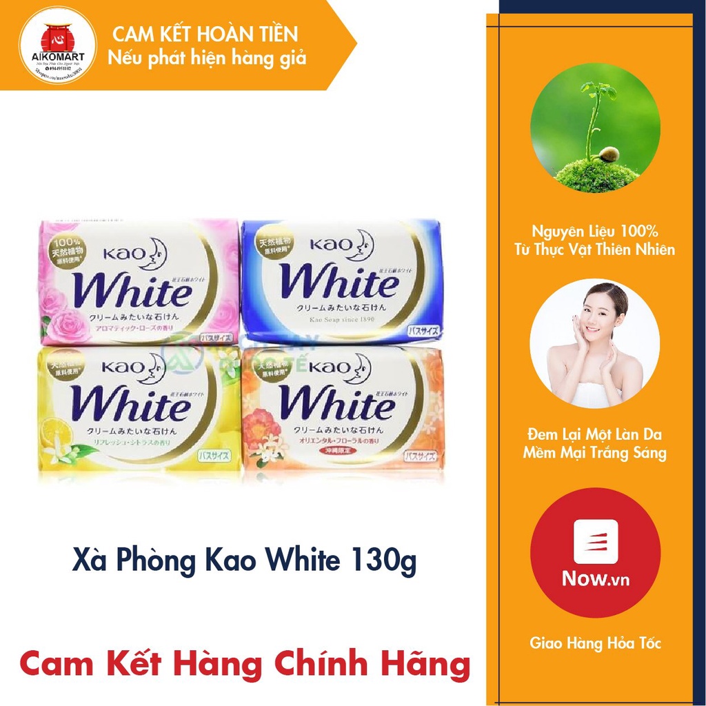 XÀ PHÒNG KAO WHITE 130G NHẬT BẢN