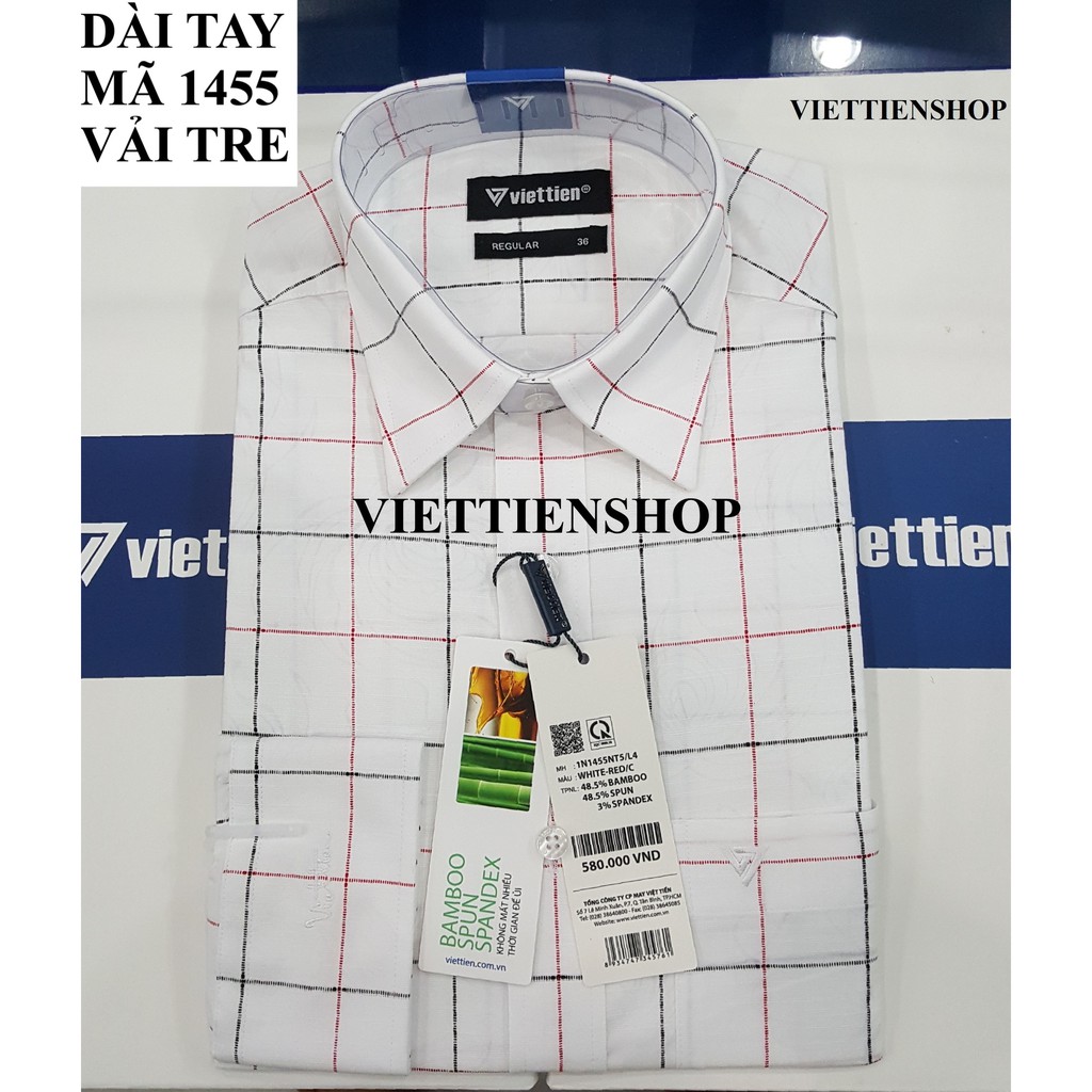 (CRL 1) ÁO SƠ MI VIỆT TIẾN DÀI TAY CA RÔ NHIỀU MẪU | BigBuy360 - bigbuy360.vn