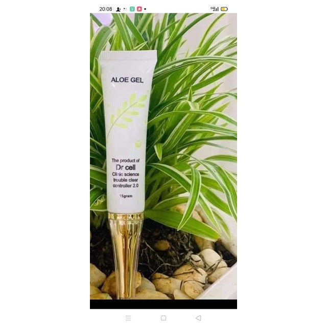 Gel nha đam giảm mụn, mờ thâm, chiết xuất hoàn toàn từ thiên nhiên 15ml SAN25