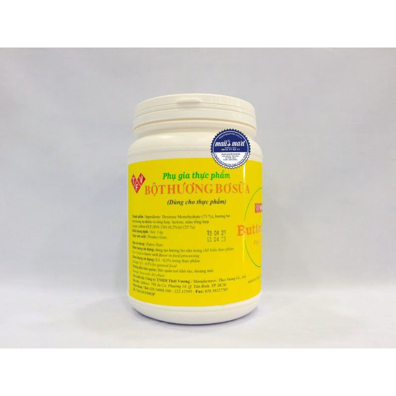 BỘT HƯƠNG BƠ SỮA THỚI VƯƠNG - 1KG