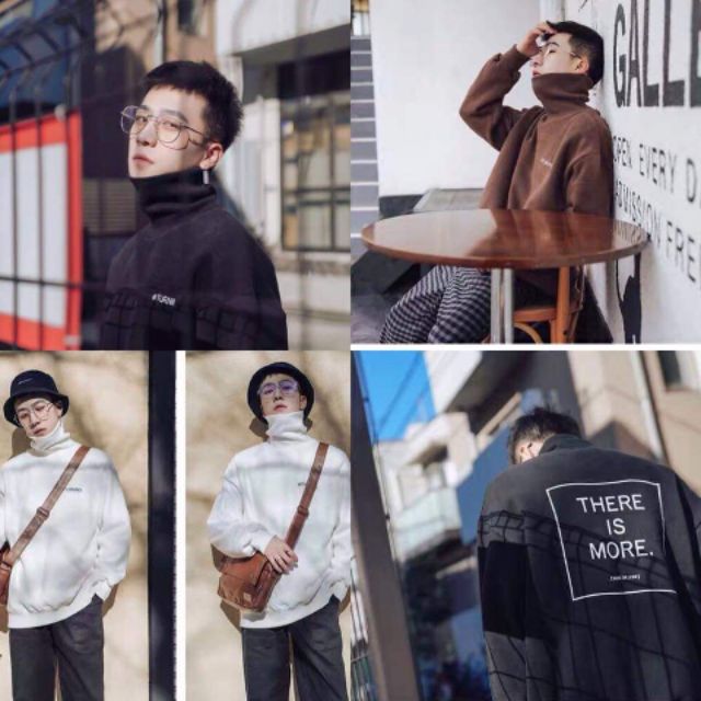 Áo sweater cổ lọ