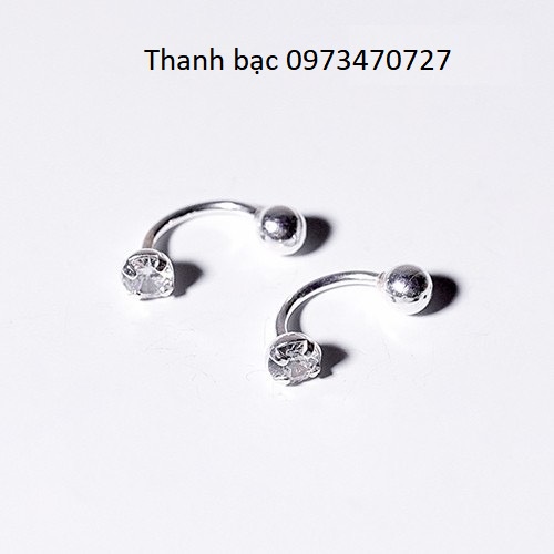 Bông tai Dot Diamond B23 - khuyên tai bạc ta nữ - phụ kiện trang sức