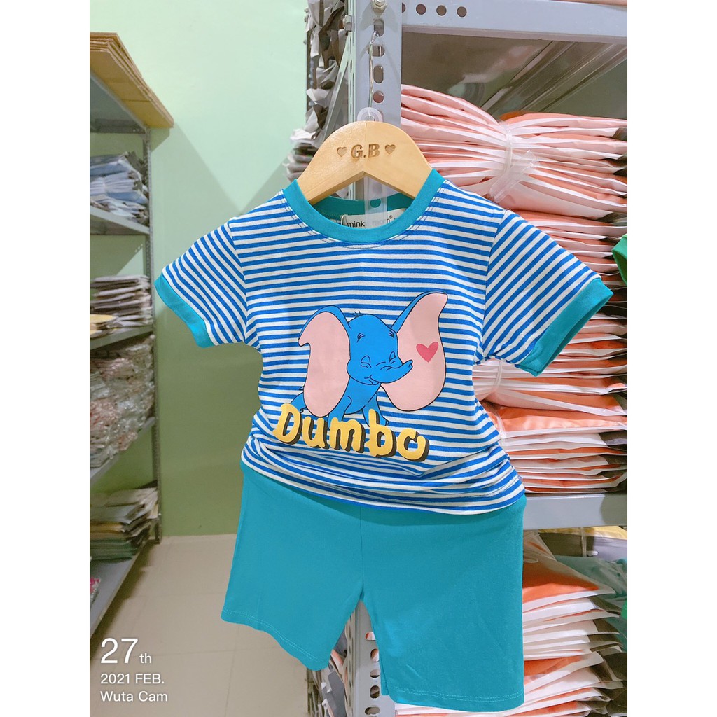 Quần Áo Trẻ Em - Bộ Cộc Tay Hàng Minky Mom In Hình Hoạ Tiết Sọc Micky 5-19kg