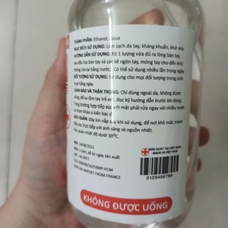 500ml cồn xịt sát khuẩn