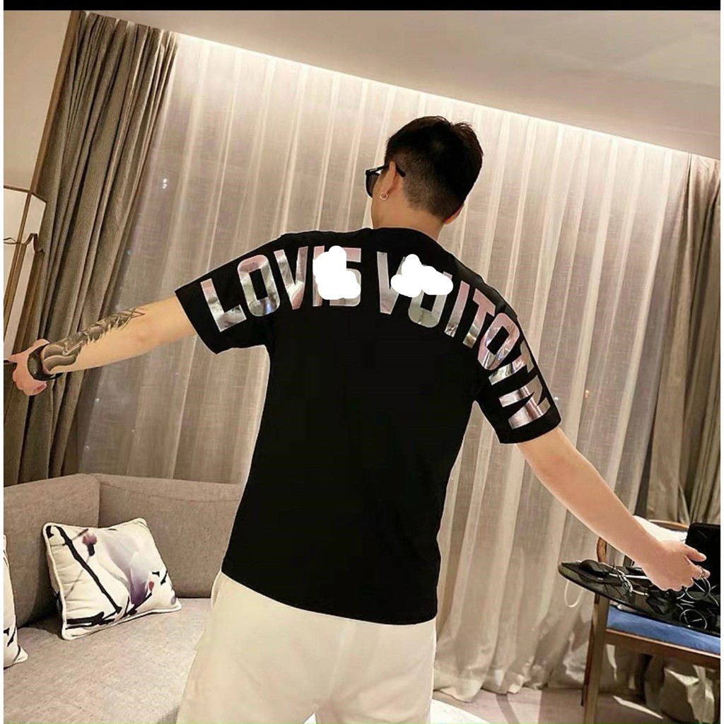 [COMBO MUA 1 ÁO TẶNG 1 MŨ TRƠN LƯỚI THỜI TRANG ] Áo phông L.Vuiton Unisex chất liệu cotton , áo thun Unisex thời trang | BigBuy360 - bigbuy360.vn