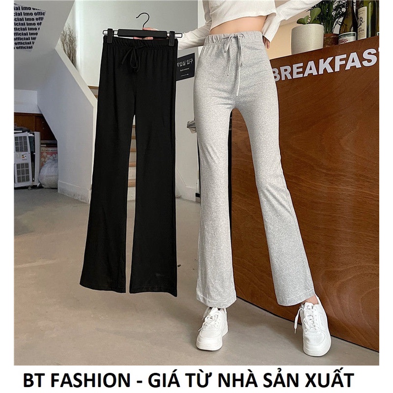 Quần Dài Thun Ôm Lưng Cạp Cao, Ống Loe HOT - BT Fashion  + Video, Hình Thật