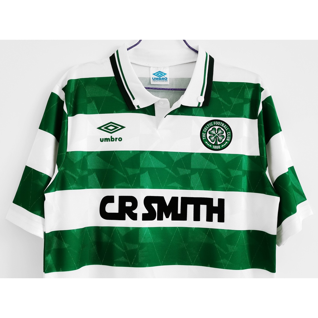 Áo Bóng Đá Đội Tuyển Celtic 89-91 Phong Cách Retro