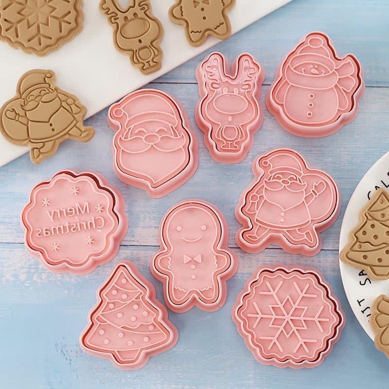 Bộ 8 khuôn Cutter hình giáng sinh (3 mẫu)