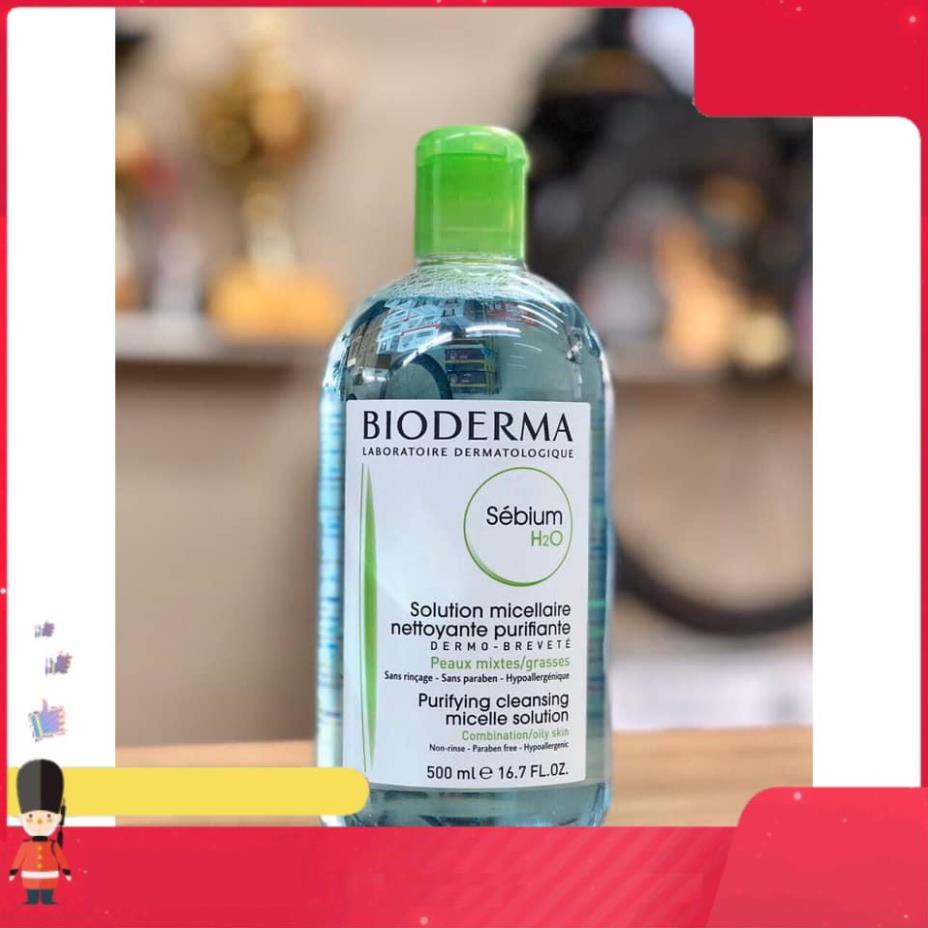 [FreeShipm] [Siêu Giảm Gía]Nước Tẩy Trang Bioderma H2O Pháp (mẫu 500ml)