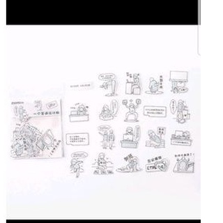 Set sticker cô gái mộng mơ.