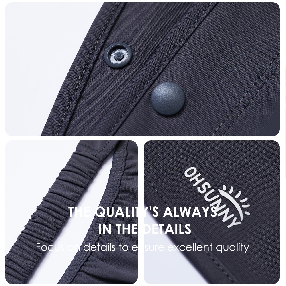 OhSunny Khẩu trang chống tia cực tím bảo vệ mặt toàn diện UPF50+